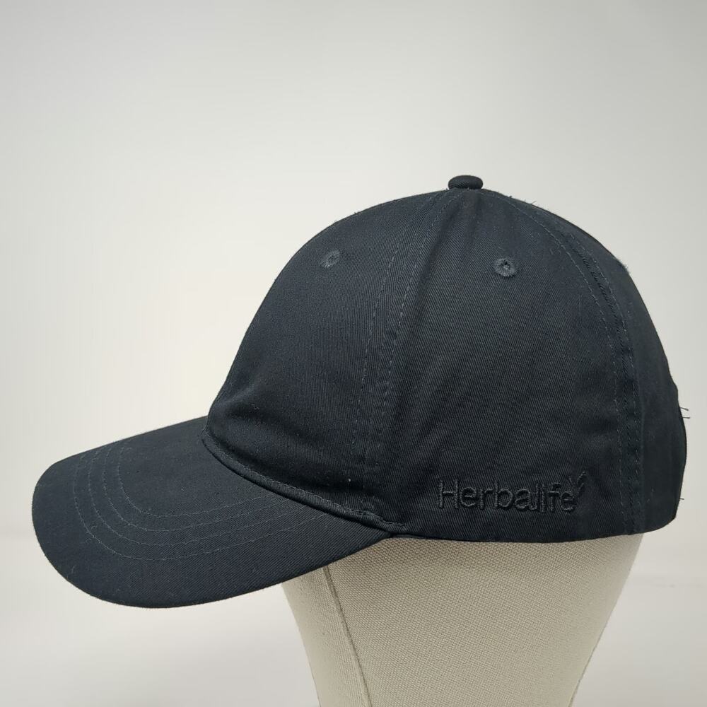 Herbalife Baseball Cap Black One Size Tonal Embroidered Cotton Hat Adjustable - Picture 3 of 10